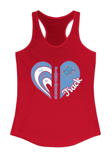 Brainerd Panthers Heart Track Women's Tank Top