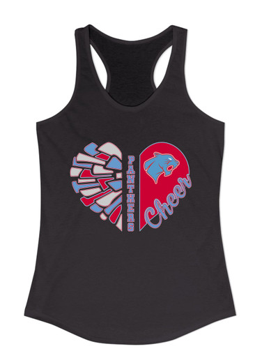 Brainerd Panthers Heart Cheer Women's Tank Top