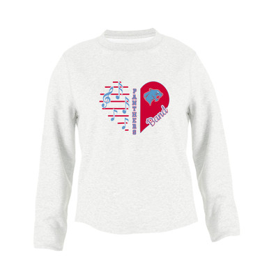 Brainerd Panthers Heart Band Women's Sweatshirt