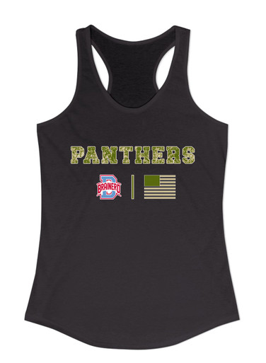 Brainerd Panthers B Script Camo Flag Women's Tank Top
