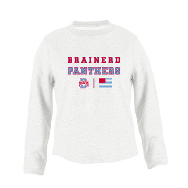 Brainerd Panthers B Script Spirit Flag Women's Sweatshirt