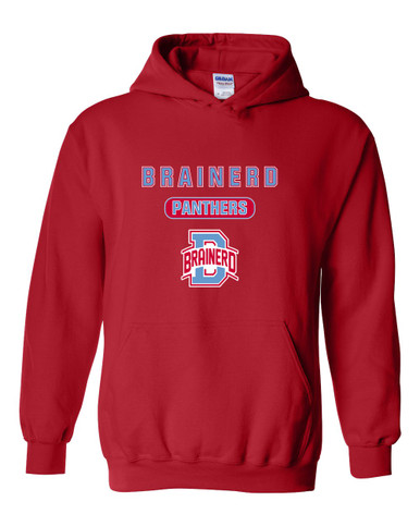 Brainerd Panthers B Script Mascot #3 Men's Hoodie