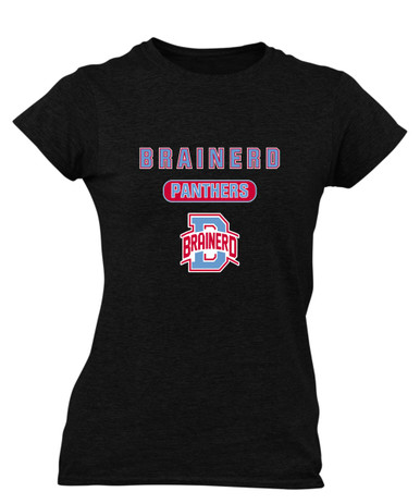 Brainerd Panthers B Script Mascot #3 Women's SS T-Shirt