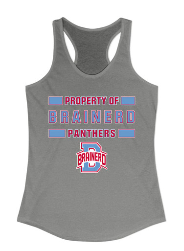 Brainerd Panthers B Script Property Of Women's Tank Top