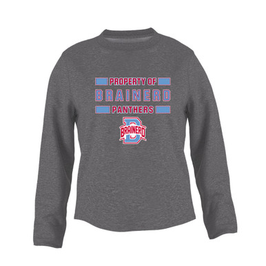 Brainerd Panthers B Script Property Of Women's Sweatshirt