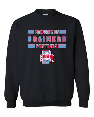 Brainerd Panthers B Script Property Of Men's Sweatshirt