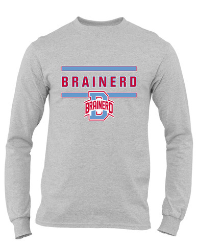Brainerd Panthers B Script Mascot #4 Men's Premium LS T-Shirt