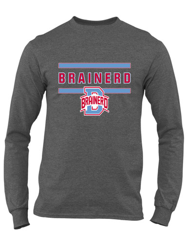 Brainerd Panthers B Script Mascot #4 Men's LS T-Shirt
