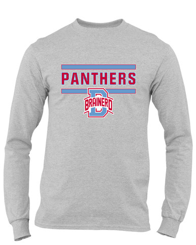 Brainerd Panthers B Script Mascot #5 Men's LS T-Shirt
