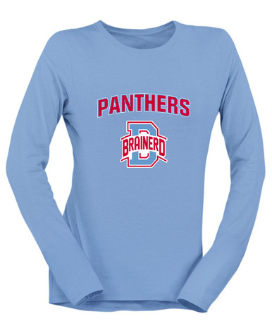 Brainerd Panthers B Script Mascot #6 Women's LS T-Shirt