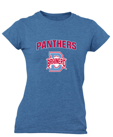 Brainerd Panthers B Script Mascot #6 Women's Premium SS T-Shirt