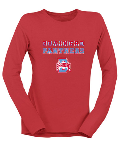 Brainerd Panthers B Script Spirit Women's LS T-Shirt