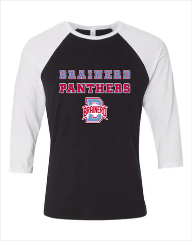 Brainerd Panthers B Script Spirit Men's Baseball T-Shirt