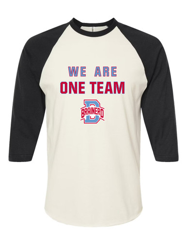 Brainerd Panthers B Script We Are One Team Women's Baseball T-Shirt