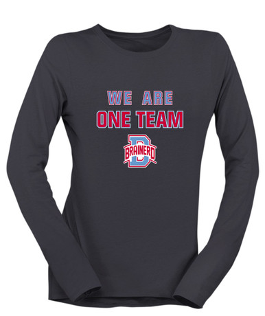 Brainerd Panthers B Script We Are One Team Women's LS T-Shirt