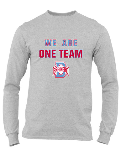 Brainerd Panthers B Script We Are One Team Men's Premium LS T-Shirt