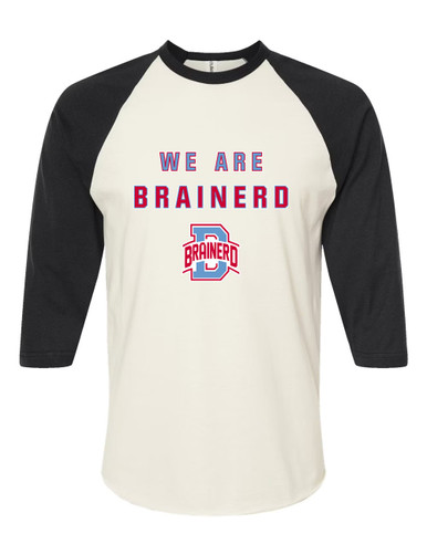 Brainerd Panthers B Script We Are Men's Baseball T-Shirt