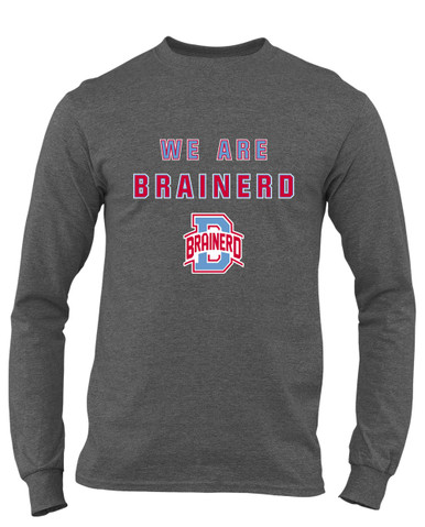 Brainerd Panthers B Script We Are Men's LS T-Shirt