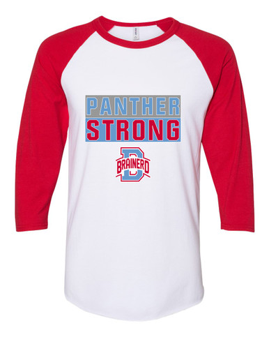 Brainerd Panthers B Script Strong #1 Men's Baseball T-Shirt