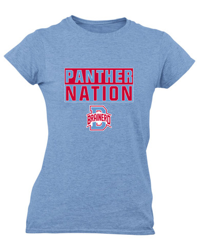 Brainerd Panthers B Script Nation #1 Women's SS T-Shirt