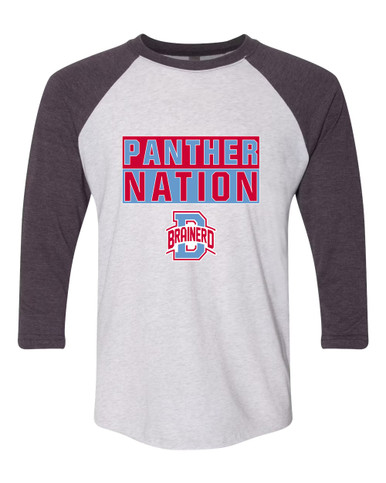 Brainerd Panthers B Script Nation #1 Women's Baseball T-Shirt