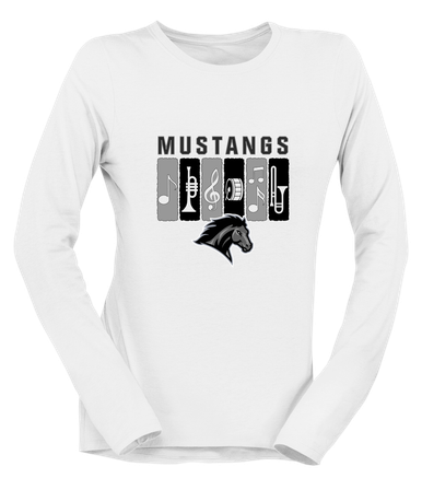 Houston Mustangs Band # 2 Women's LS T-Shirt