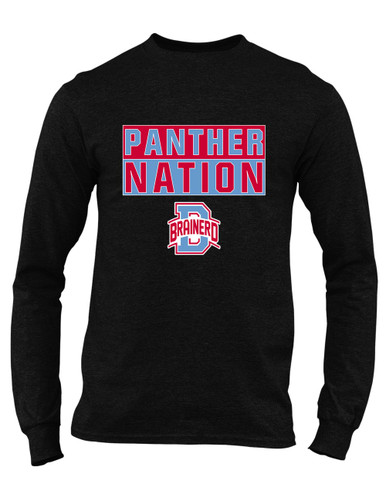 Brainerd Panthers B Script Nation #1 Men's Premium LS T-Shirt
