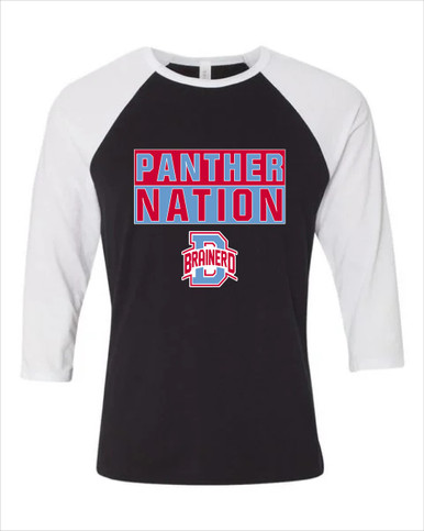 Brainerd Panthers B Script Nation #1 Men's Baseball T-Shirt
