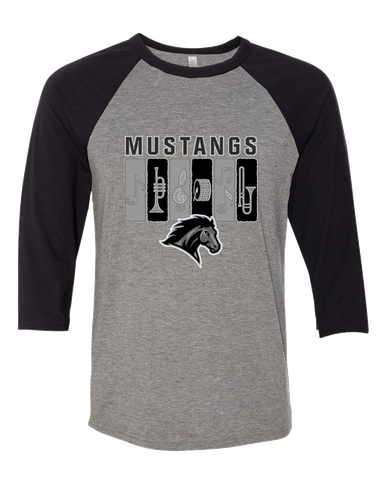 Houston Mustangs Band # 2 Women's Baseball T-Shirt
