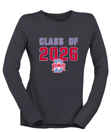 Brainerd Panthers B Script Class of 2026 Women's LS T-Shirt
