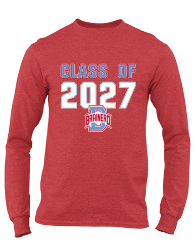 Brainerd Panthers B Script Class of 2027 Men's Premium LS T-Shirt