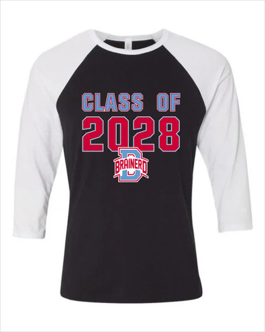 Brainerd Panthers B Script Class of 2028 Men's Baseball T-Shirt