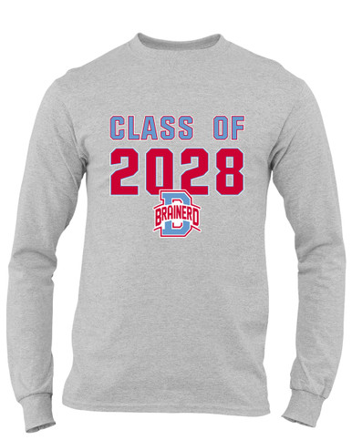 Brainerd Panthers B Script Class of 2028 Men's LS T-Shirt