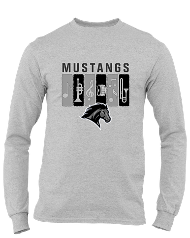 Houston Mustangs Band # 2 Men's LS T-Shirt