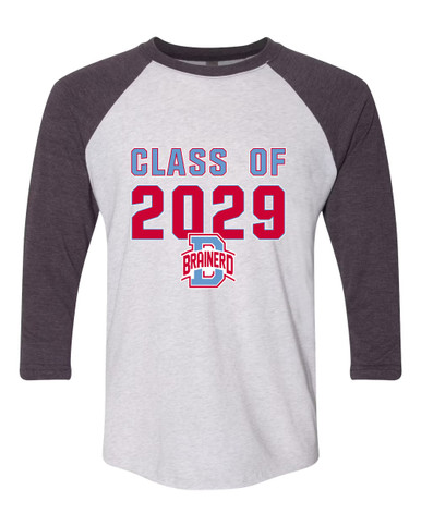 Brainerd Panthers B Script Class of 2029 Men's Baseball T-Shirt