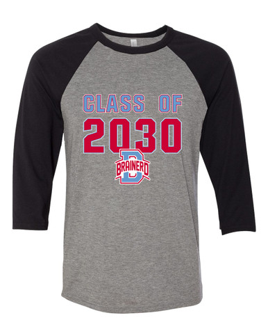 Brainerd Panthers B Script Class of 2030 Men's Baseball T-Shirt