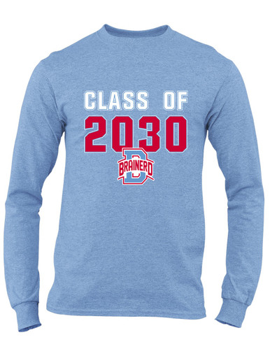 Brainerd Panthers B Script Class of 2030 Men's LS T-Shirt