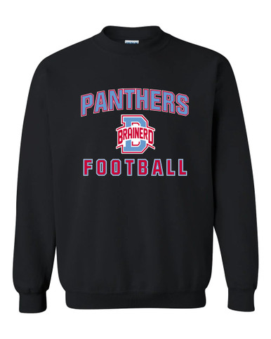 Brainerd Panthers B Script Football #1 Men's Sweatshirt