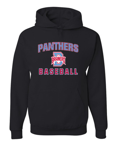 Brainerd Panthers B Script Baseball #1 Men's Premium Hoodie