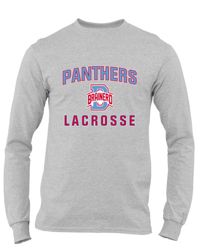 Brainerd Panthers B Script Lacrosse Men's LS T-Shirt