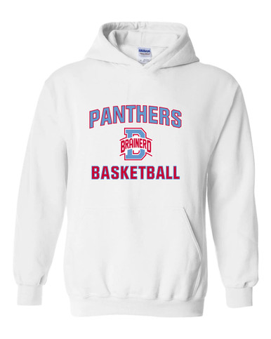 Brainerd Panthers B Script Basketball #1 Men's Hoodie
