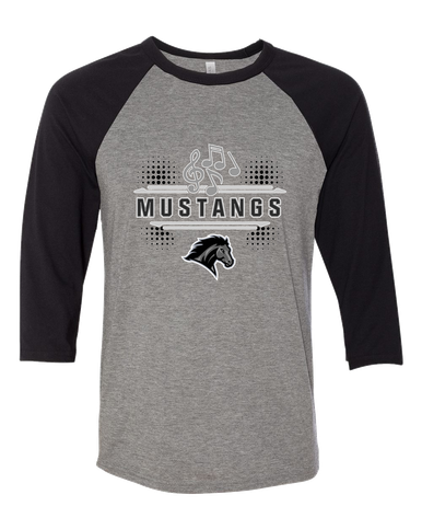 Houston Mustangs Band # 3 Women's Baseball T-Shirt