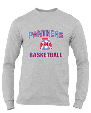 Brainerd Panthers B Script Basketball #1 Men's Premium LS T-Shirt