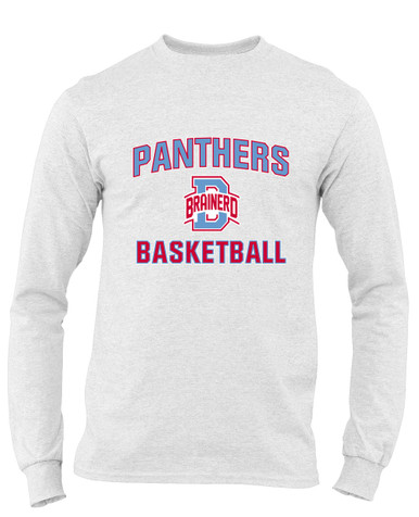 Brainerd Panthers B Script Basketball #1 Men's LS T-Shirt