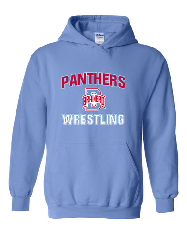Brainerd Panthers B Script Wrestling Men's Hoodie