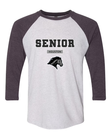 Houston Mustangs Senior #2 Women's Baseball T-Shirt