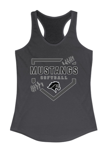 Houston Mustangs Softball #2 Women's Tank Top