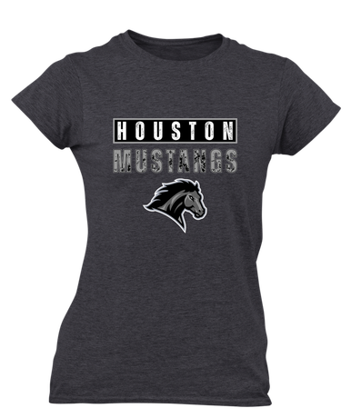 Houston Mustangs Mascot #9 Women's SS T-Shirt