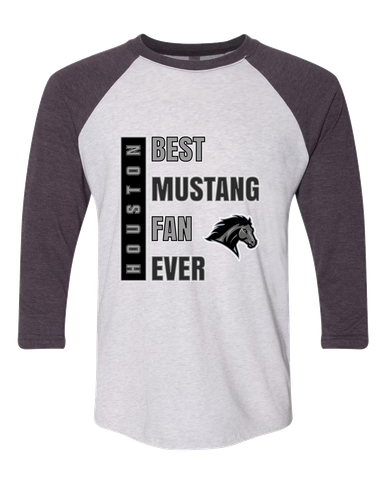 Houston Mustangs Best Mustang Fan Women's Baseball T-Shirt
