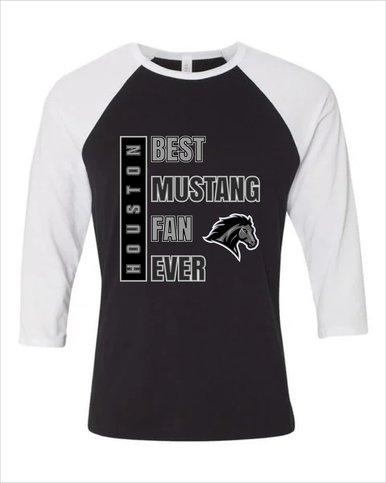 Houston Mustangs Best Mustang Fan Men's Baseball T-Shirt